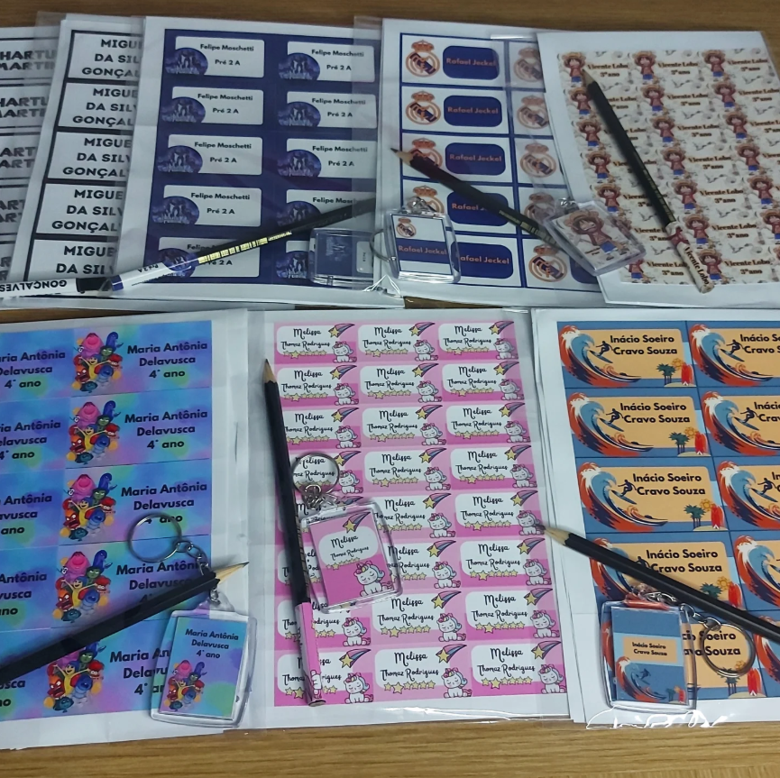 Etiqueta Escolar Personalizada - Imperium Gráfica